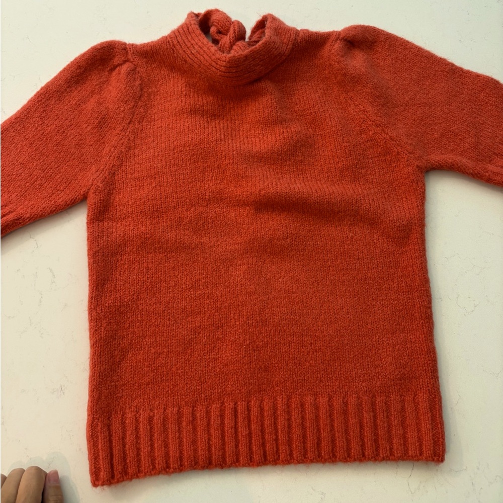 Cozy Orange Turtleneck Sweater